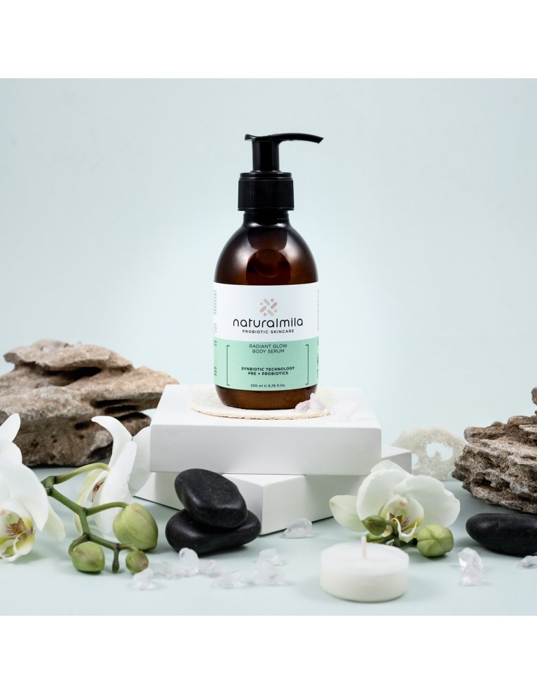 Illuminating and radiant probiotic body serum